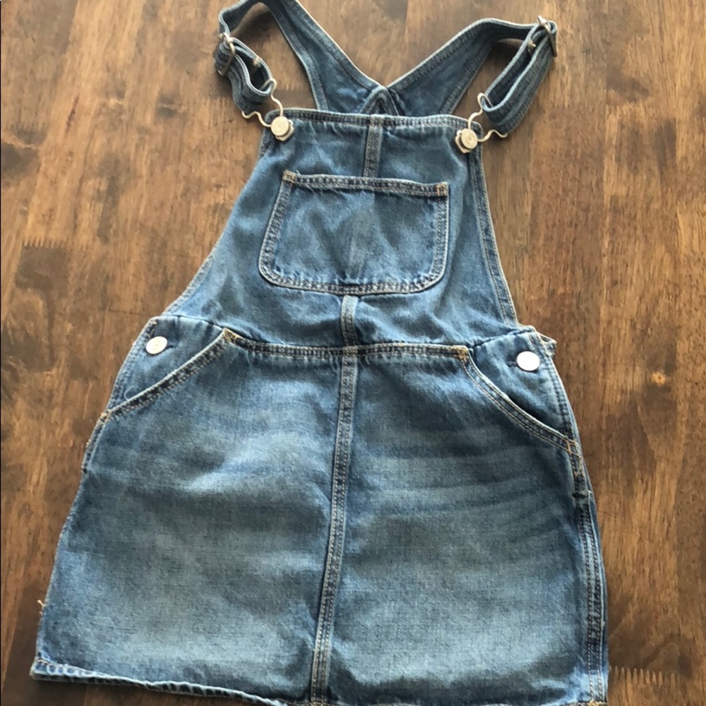 Gap Denim Overalls Dress